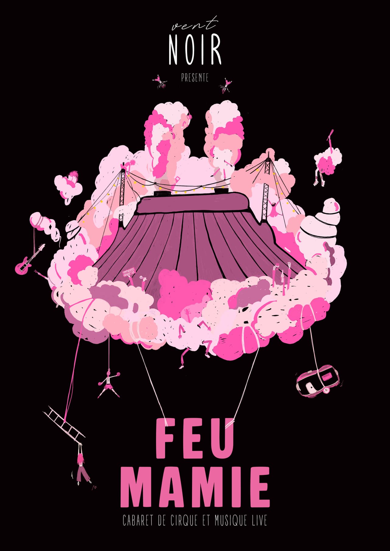 Cabaret de cirque et musique live : "Feu mamie"