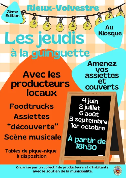 LES JEUDIS À LA GUINGUETTE DE RIEUX-VOLVESTRE
