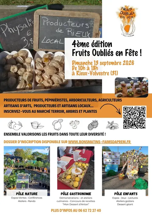 4ÈME ÉDITION DES FRUITS OUBLIÉS EN FÊTE