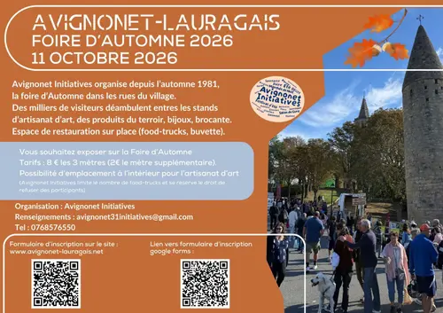 FOIRE D'AUTOMNE D'AVIGNONET-LAURAGAIS 2026