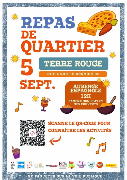 Repas de quartier à Terre Rouge