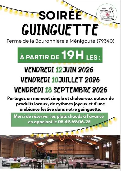 Soirée Ginguette à la ferme - SARL Gaillard