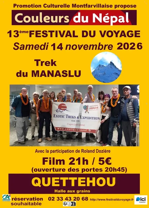 13e Festival du voyage à Quettehou : film sur le Népal