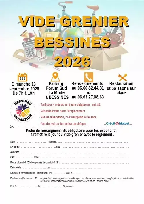 Vide greniers à Bessines