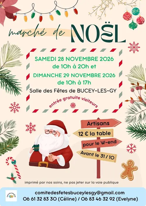Marché de Noël à Bucey-lès-Gy