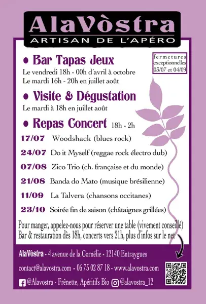 Soirée avec La Talvera à Alavostra