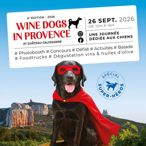 Wine dogs in Provence