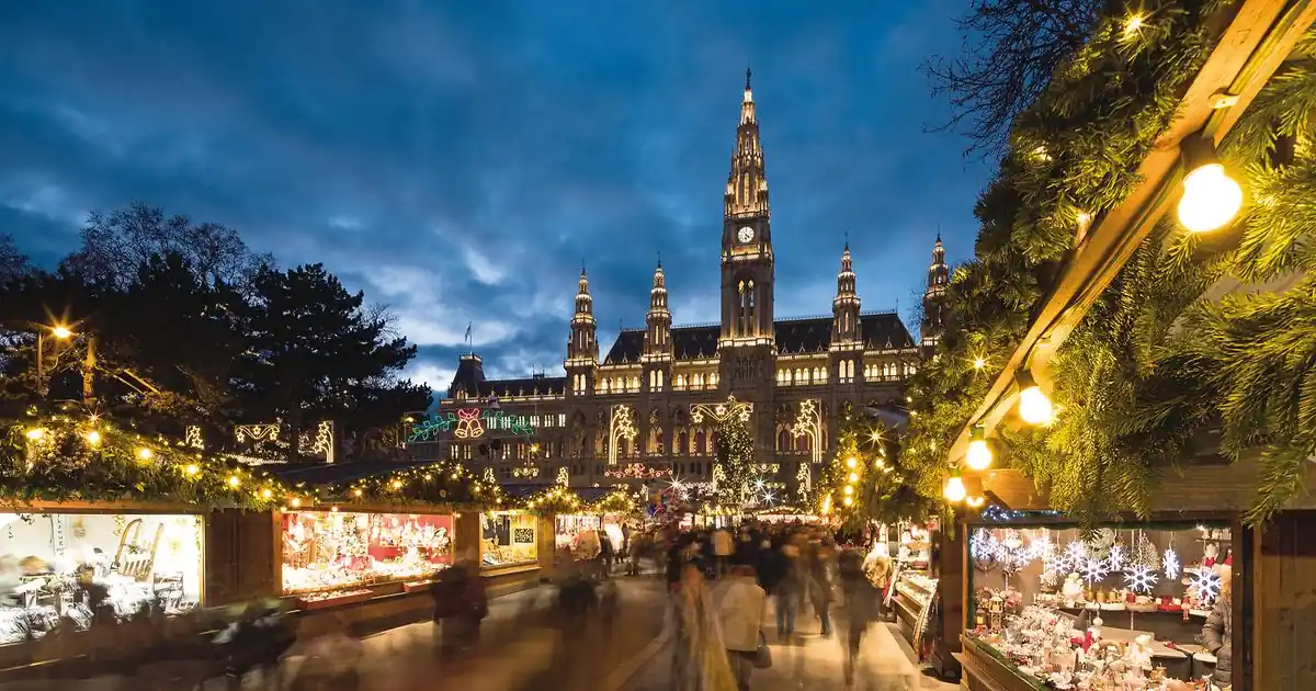 Christkindlmarkt am Rathausplatz de Vienne